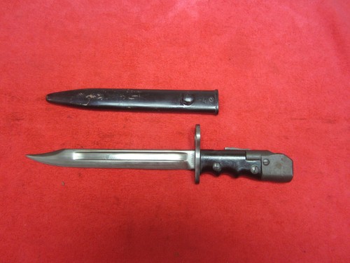 British No.7 Mark 1 LAND Bayonet W/Scabbard