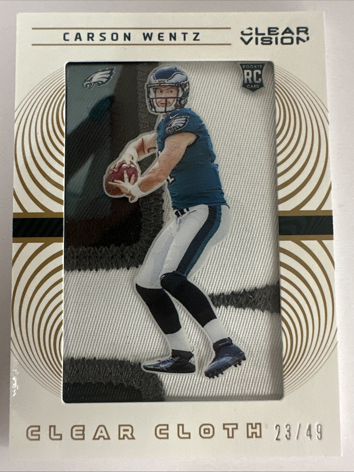 Carson Wentz Panini Clear Vision #168 Base