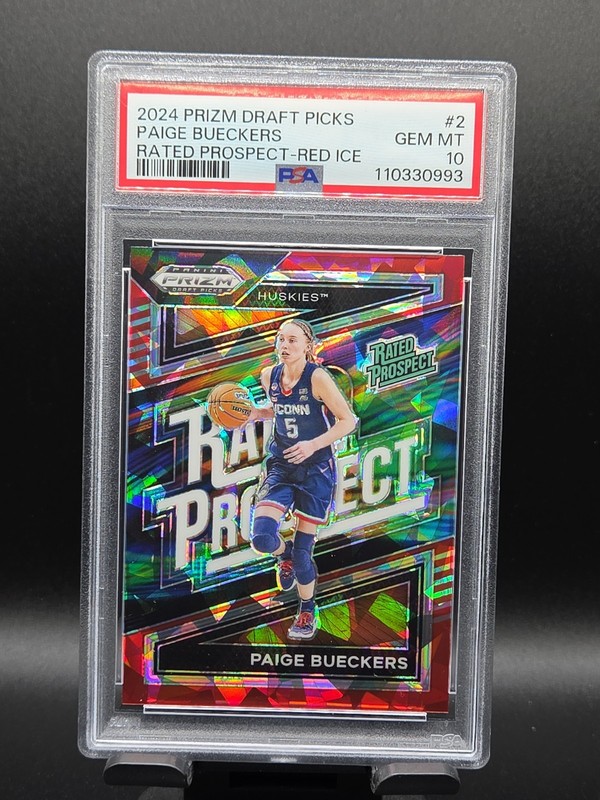 2024-25 Panini Prizm Draft Picks - Rated Prospect Paige Bueckers #2 Red Ice
