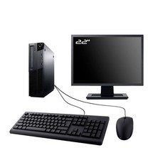 PC Lenovo M71e SFF Ecran 22" Intel I5-2400 RAM 16Go HDD 500Go W10 Wifi