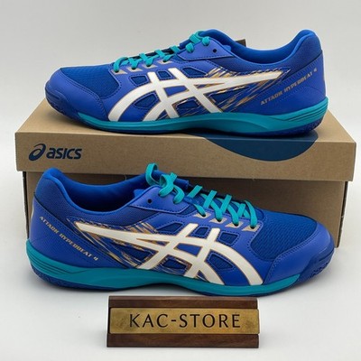 Asics Table Tennis Shoes ATTACK HYPERBEAT 4 Tuna Blue White 1073A056 401 oki