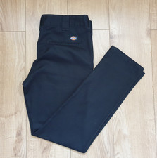 Dickies 872 Slim Fit Workwear Work Pants Chino Trousers 33W 32L Black