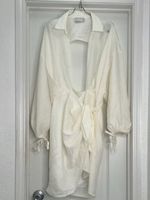 ASOS Design Cream Shirt Dress Size 8 . Made in Romania
