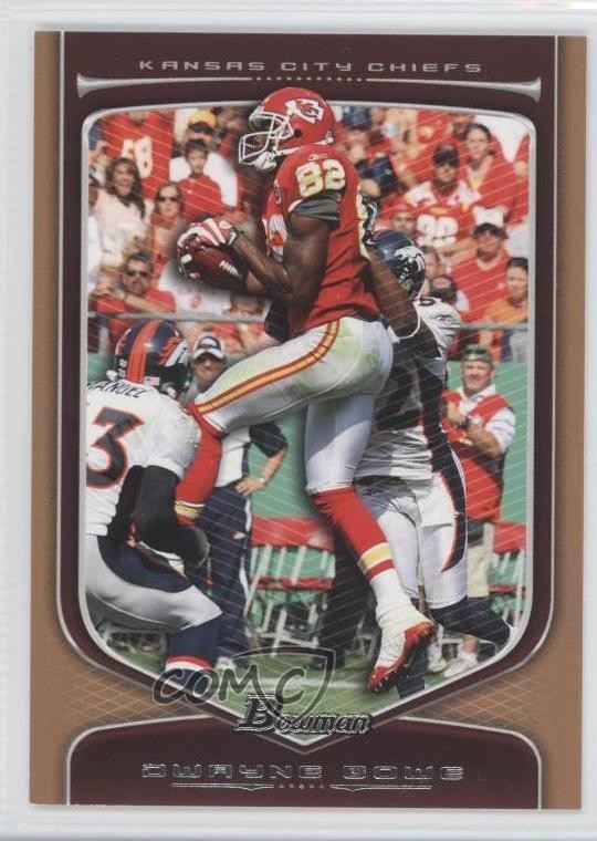 2009 Bowman Draft Picks Bronze 8/99 Dwayne Bowe #82 0b5