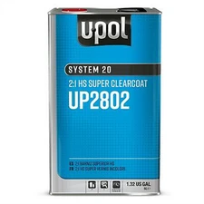 U Pol Products SYSTEM 20 UP2802 National Rule HS Super Clearcoat, 5 L Tin, Gloss