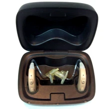 MD Hearing VOLT Series H Digital Hearing Aid 2‐Piece Set + Charging Case
