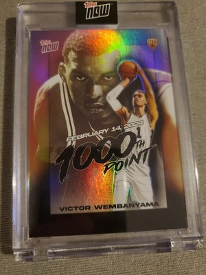 Victor Wembanyama - 2023-24 TOPPS NOW Basketball # VW-1 - 1000 points! - Sealed