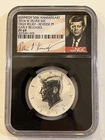 2014 W NGC PF 69 Reverse PF High Relief Early Releases JFK Silver 50th Anniv 50C