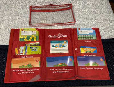 Houghton Mifflin Harcourt Grab-and-Go! Grade 2 Math Centers Readers & Games