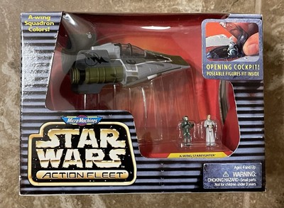 Star Wars Micro Machines Action Fleet A-Wing StarFighter Vintage 1996 Rebel Pilo