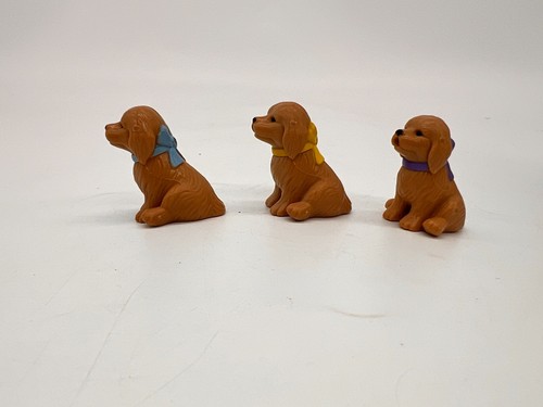 Kennel Care Pets Barbie 53446 Bedtime Golden Retrievers Mama Hund 3 Welpen 2001 - Bild 8 von 16