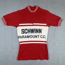 Vintage Schwinn Paramount C.C. Shirt Mens Small Wool Cycling Jersey 70s