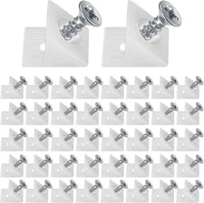 120 Pcs Drawer Wedges with Screws, Drawer Bottom Support Brackets, Fixing Mendin