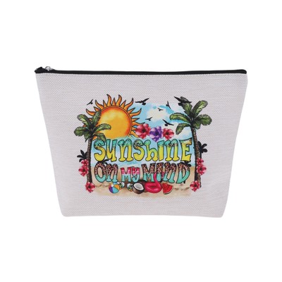 1 Pc Durable Portable Makeup Bag for Vacation Business Travel White