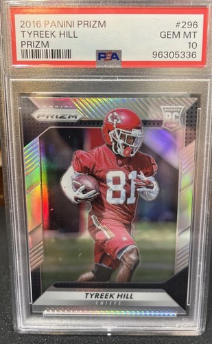 2016 Panini Prism Tyreek Hill Rookie Psa 10 Kansas City Chiefs ￼￼