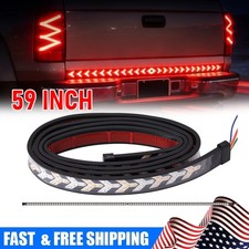 59" 534LED Truck Strip Tailgate Light Bar Brake Tail Flowing Turn Signal Strip