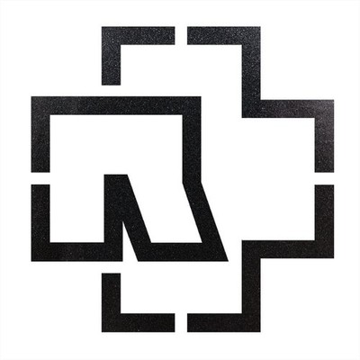2x Rammstein Logo Aufkleber ca. 9 cm x 9 cm