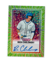 2025 Leaf Vivid ROCH CHOLOWSKY Green Prismatic #7/8 AUTO ROOKIE CARD RC