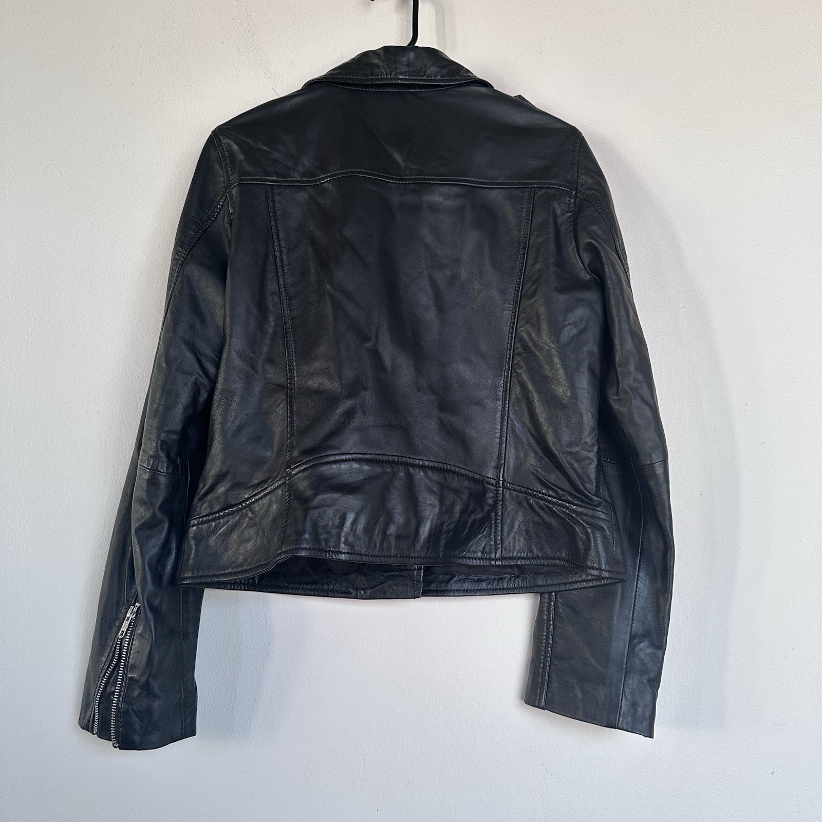 Dutch Elements Leather Jacket Black Motorcycle St… - image 9