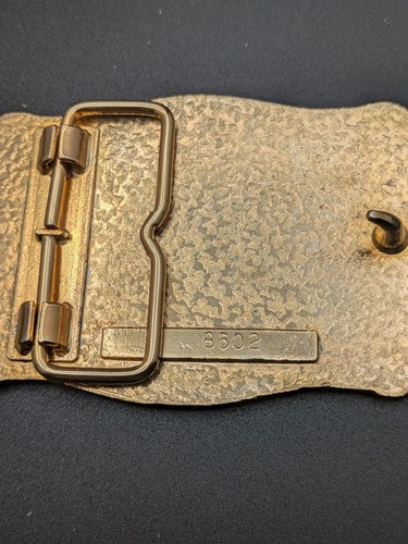 Gold-tone Eagle Soaring Over Mountain Belt Buckle - Picture 7 of 8