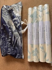 NEW-Laura Ashley Oriental Garden Duck Egg carta da parati 4 rotoli disponibili, stesso lotto