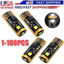 T10 Led License Plate Light Bulbs 6000k Super Bright White 168 2825 194
