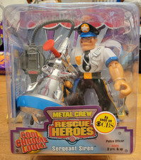 Fisher Price Rescue Heroes Sergeant Siren, NIB, Mattel 1999