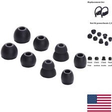 Noise-Isolating Silicone Eartips Set - 4 Pairs for Powerbeats Pro Headphones