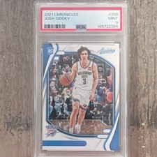 Panini Josh Giddey Rookie #208 PSA 9 Oklahoma City Thunder error no name