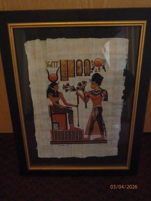 Designer Bild Nielsen  30 mal 40 cm Rahmen schwarz / gold  auf Papyrus gedruckt