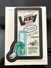 1985 Topps Wacky Packages Packs #36 Instant Lazy Goo Card Sticker