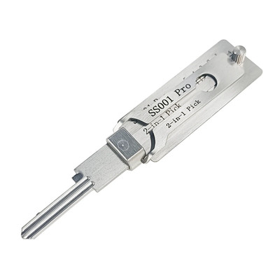 SS001 Pro Stainless Steel Key Decoder 2 in 1 Precision Hook & Pick Set Lock Deco