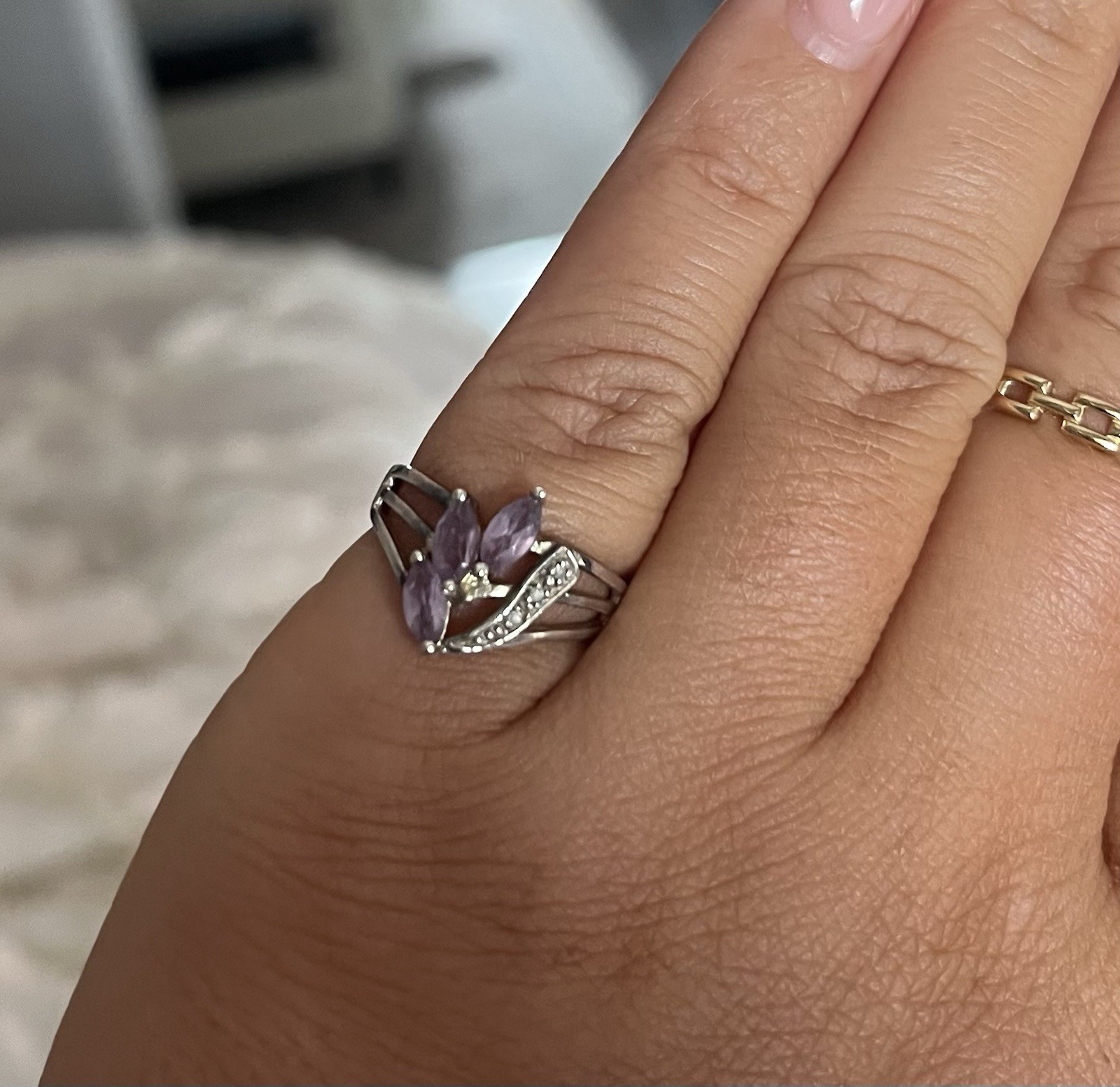 Amethyst 925 Sterling Ring - image 6