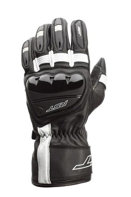 RST Pilot CE Leder Handschuhe schwarz/weiß Gr. S , RST 102404BLK-08 Motorrad