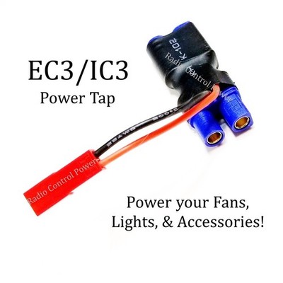 RCP-JRJST EC3/IC3 Power Tap Connector to JST Female EC3/IC3 M to EC3/IC3 F
