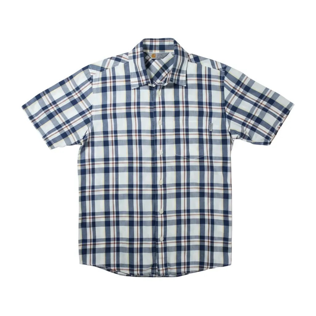 Camisa con botones Carhartt - 100% algodón - azul / blanco / gris - talla L