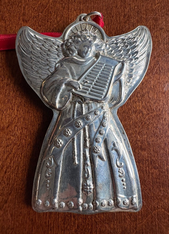 Towle 1997 Annual Angel Ornament Sterling Silver