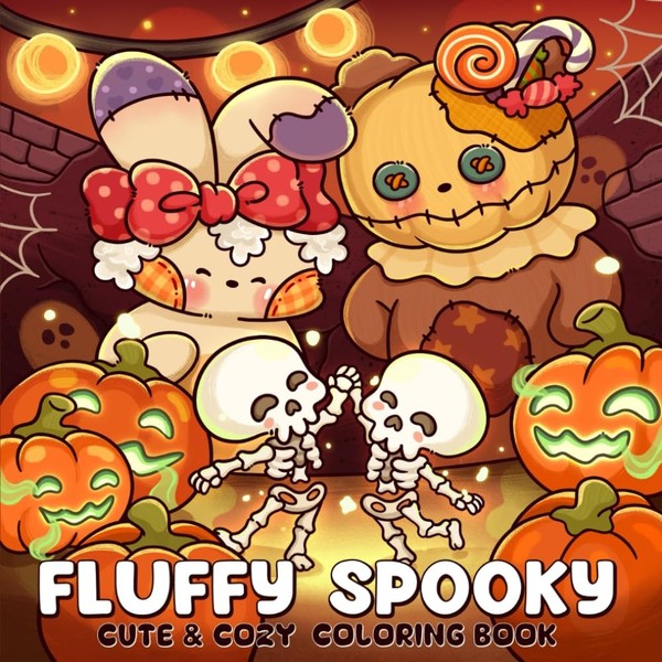 Malbuch FüR Erwachsene & Teens, Spooky Motive, Entspannung, Fluffy-image