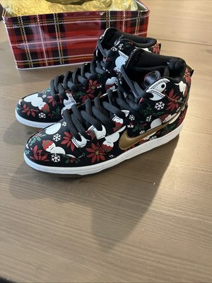 Size 8 - Nike Concepts x Dunk SB Premium High Ugly Christmas Sweater Special Box