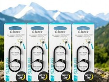 Nite Ize G-Series Dual Chamber Stainless Steel Carabiner 3 - Black 4-Pack