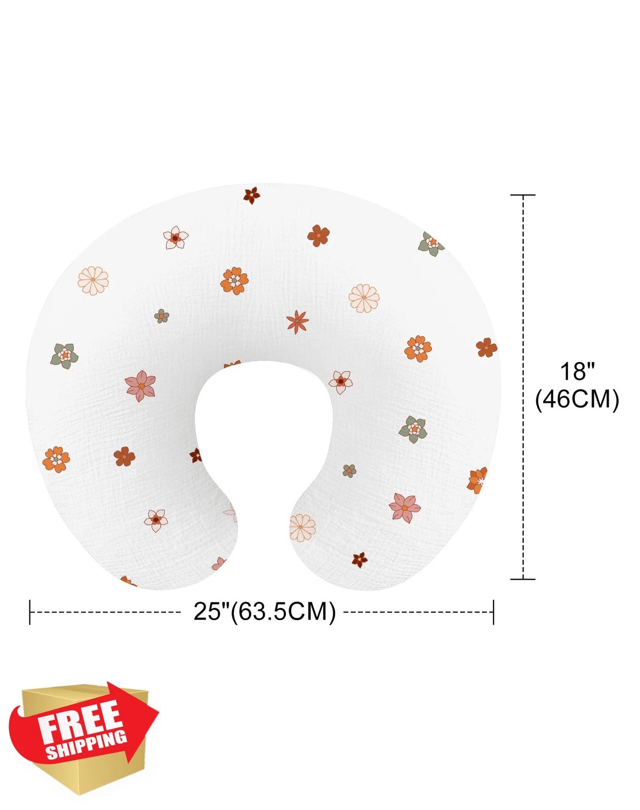 Wimist 2pk Muslin Nursing Pillow Cover Sage Flower Baby
Opens in a new window or tab