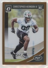 2018 Donruss Optic Rookies Bronze Prizm Chris Herndon IV Christopher #134 ut4