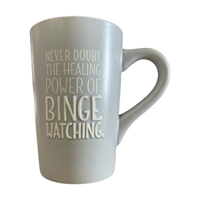 Hallmark Never Doubt The Healing Power of Binge Watching Gray Coffee Mug