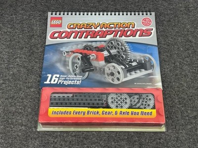 LEGO Crazy Action Contraptions, Spiral Bound Activity Kit by Klutz, NEW Complete