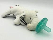 WubbaNub White Elephant Pacifier Binky Infant 0-3mo Plush Soothie Mary Meyer