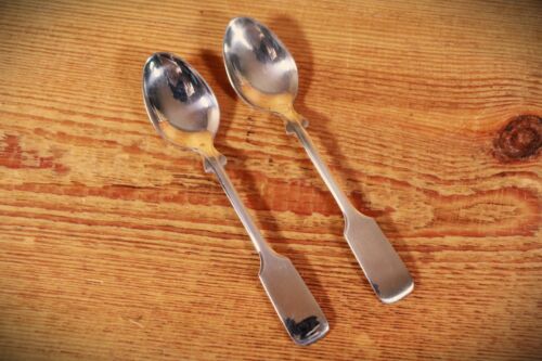 Robbe & Berking Alt Spaten 2 Teelöffel / 925 Sterlingsilber #U2
