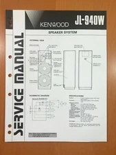 ORIGINAL SERVICE MANUAL & SCHEMATIC KENWOOD JL-940W SPEAKER SYSTEM D471