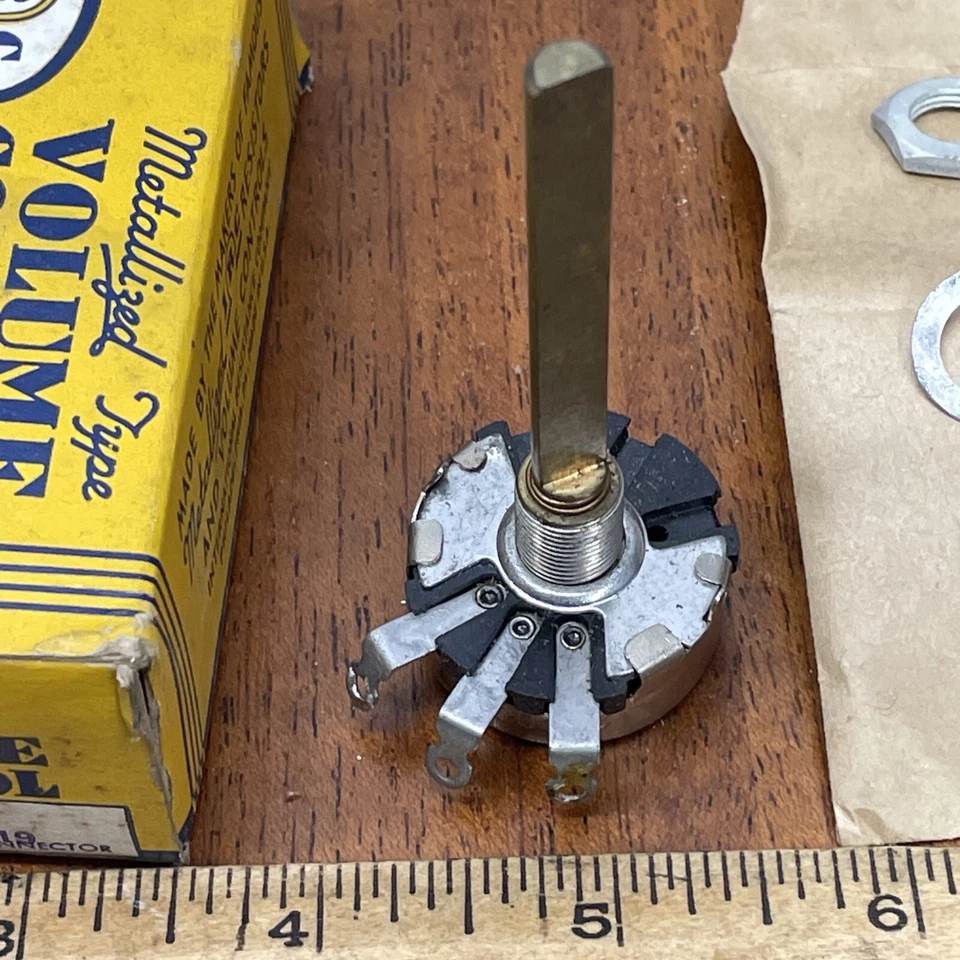 De colección Nuevo Antiguo Stock IRC DS16-119 Potenciómetro Control de Volumen para Radio y TV Foto 4 de 4