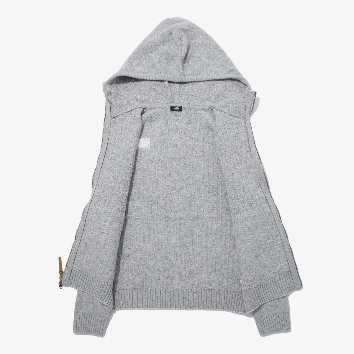 ★関税込★THE NORTH FACE★NAVAHO AIR WOOL SWEATER HOODIE★ Genuine The North Face NAVAHO AIR WOOL SWEATER HOODIE GRAY