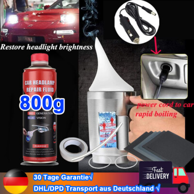 Scheinwerfer Bedampfung Flüssigwaschanlage Polymer Chemie Polierflüssigkeit 800g